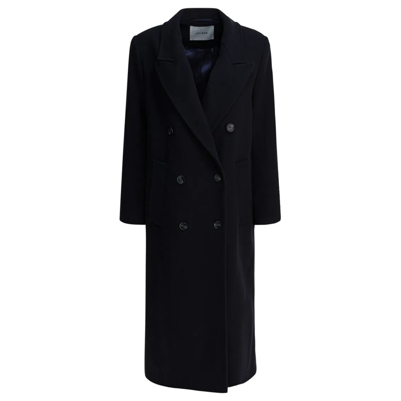 Ivy & Oak Veste de transition Double-Breasted Tailored Jacket In Luxurious Virgi Black
