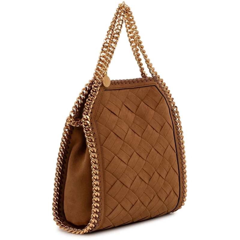 Stella McCartney Tote Borsa Falabella Mini con Tracolla a Catena beige(Image 3)