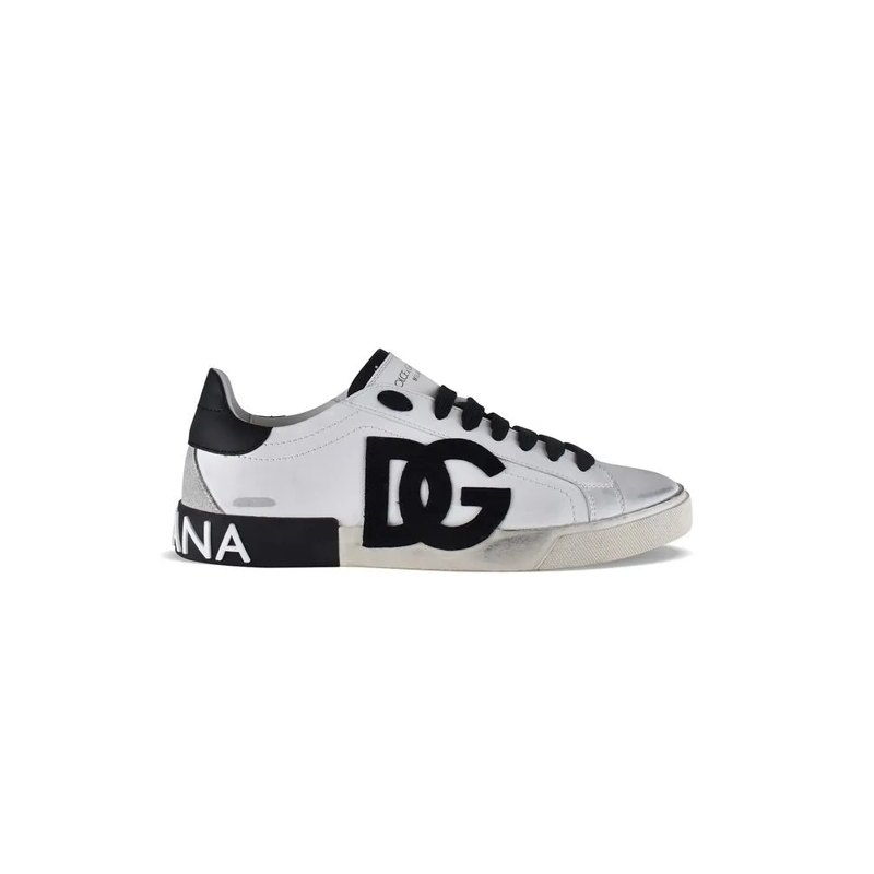 Dolce&Gabbana Low-Top-Sneaker Portofino Vintage Sneakers White