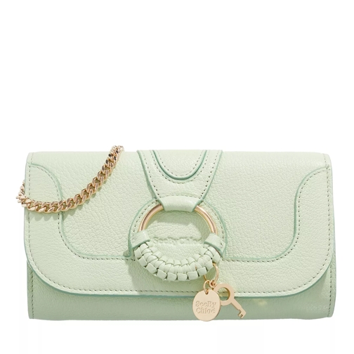 See By Chloé Hana Wallet On Chain Light Green Wallet On A Chain
