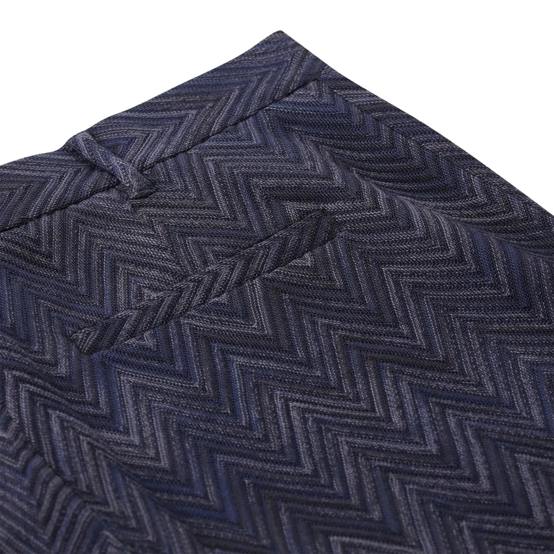 Missoni Stoffen broek Stoffhose mit Zickzack-Muster blau(Image 5)
