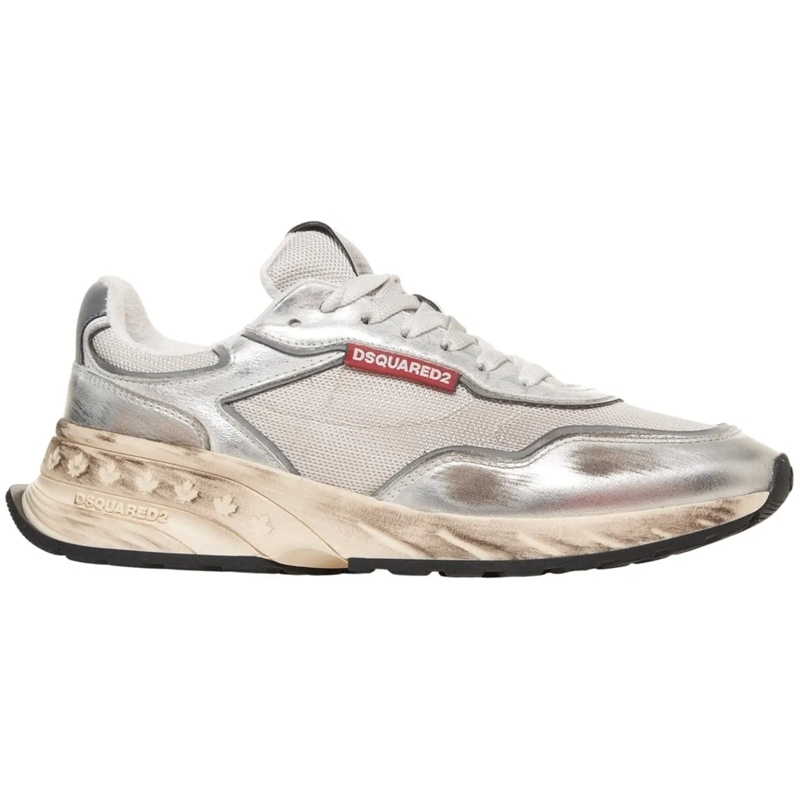 Dsquared2 Low-Top-Sneaker Sneakers 'Sprinter' silber
