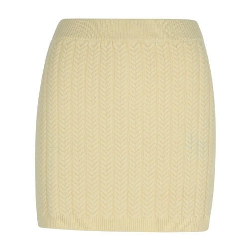 Sportmax Earry1' White Wool Blend Skirt Neutrals Mini jupes