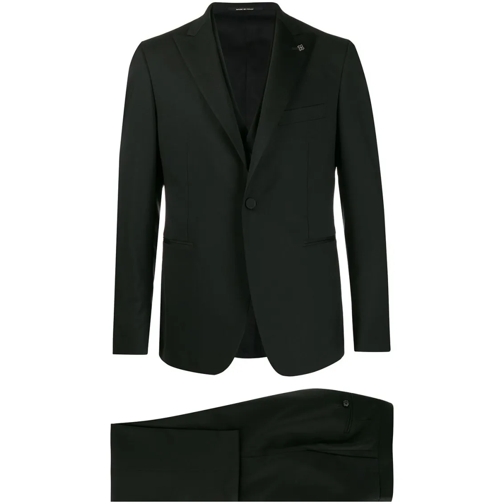 Tagliatore Combinaisons de combinaisons Black Three-Piece Formal Suit Black