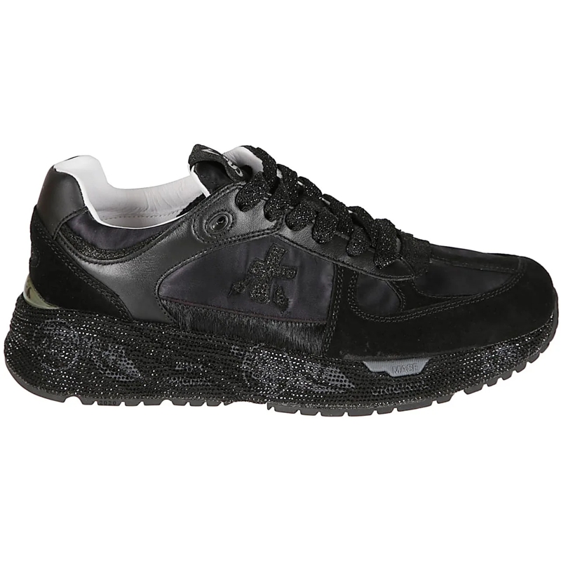 Premiata Low-Top-Sneaker Mased Sneakers Black schwarz