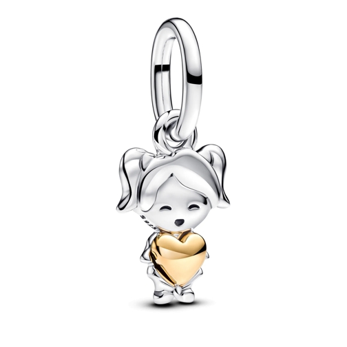 Pandora Pendant Funkelnder Kreuzender Stern Charm Sterling silver, 14k gold