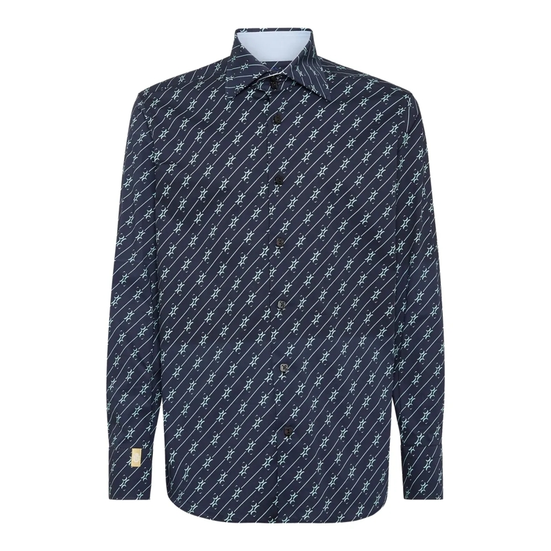 BILLIONAIRE Hemd Hemd Slim Fit dunkel-blau