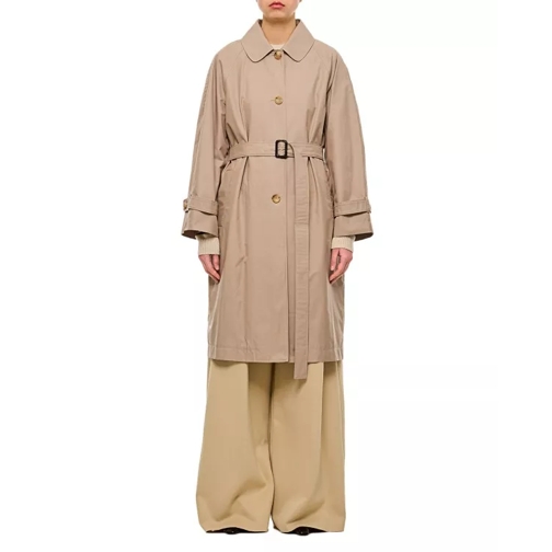 Max Mara Ftrench Single Breasted Coat Brown 
