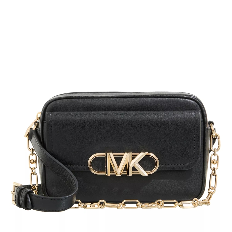 MICHAEL Michael Kors Crossbody Bag Parker Medium Chain Swag Camera Crossbody Black