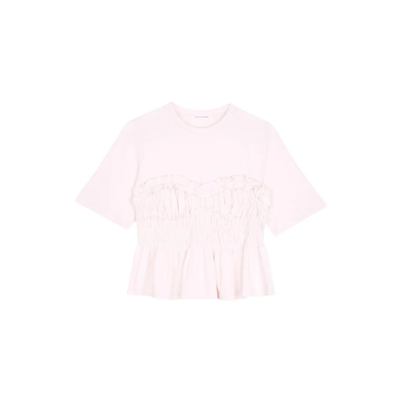 Cecille Bahnsen T-shirt Vilde T-Shirt Jersey Pink