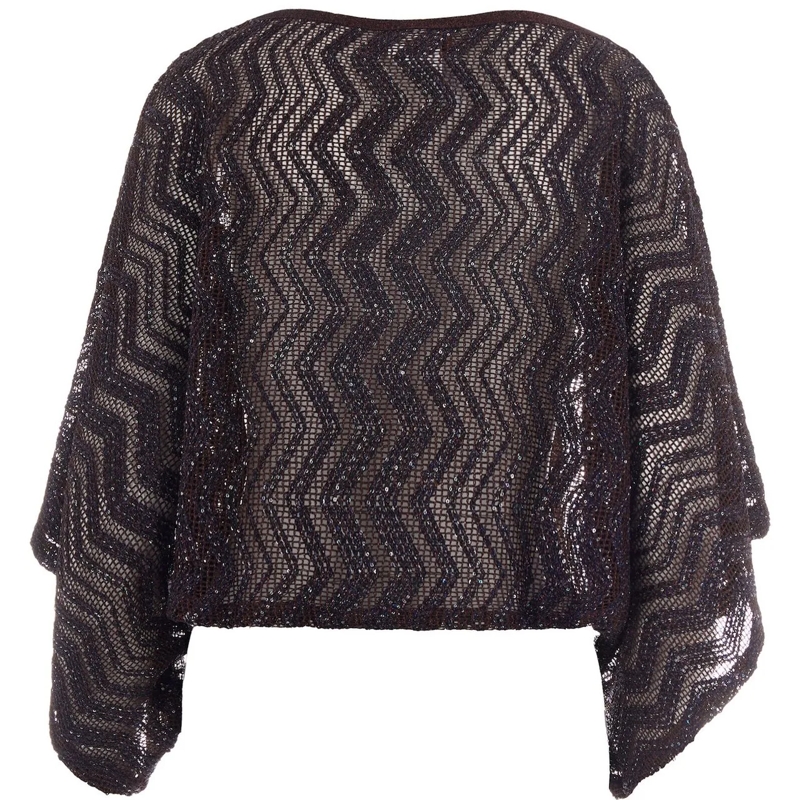 Missoni Haut à manches longues Top Dark Brown braun(Image 2)