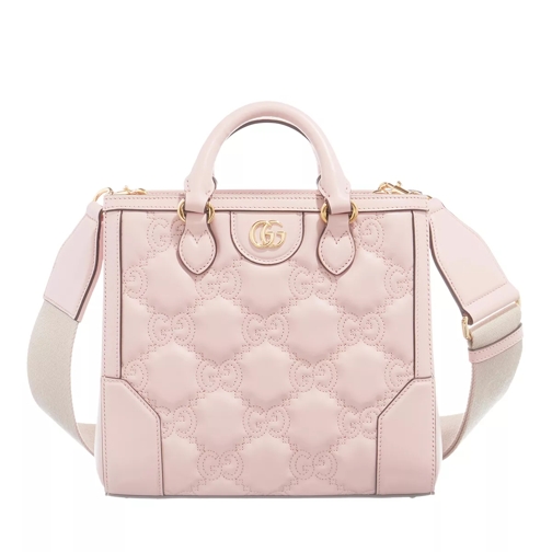 Gucci GG Mini Top Handle Bag Matelassé Perfect Pink/Natural Draagtas