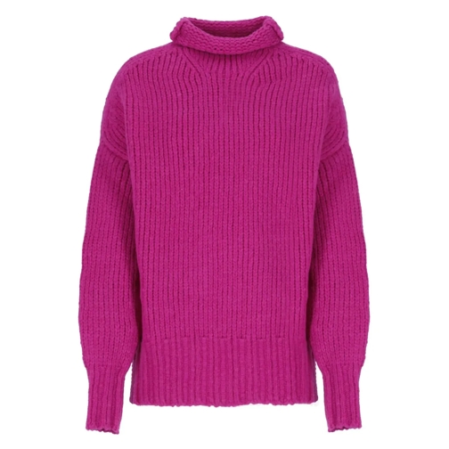 Lanvin Fuchsia Wool Jumper Pink Rollkragenpullover