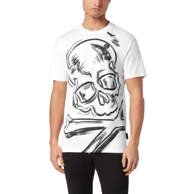 Philipp Plein T-Shirt T-Shirt Rundhalsausschnitt Skull weiss(Image 3)