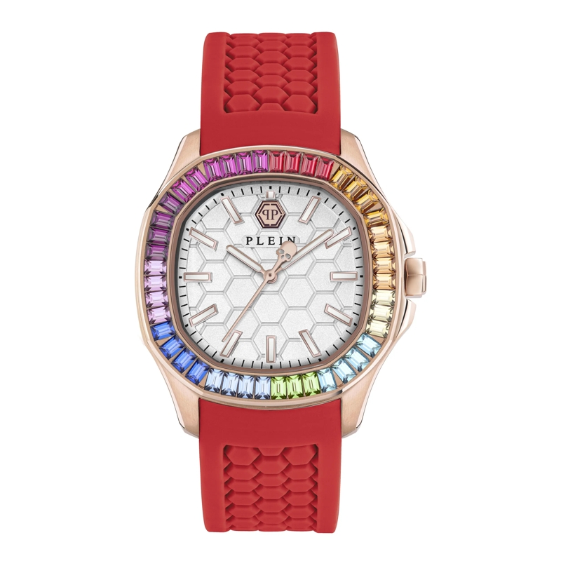 Philipp Plein Quarzuhr Quarz-Analoguhr The $Pectre Lady rot