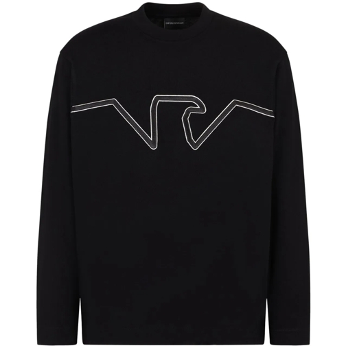 Emporio Armani Sweatshirts Sweaters Black schwarz