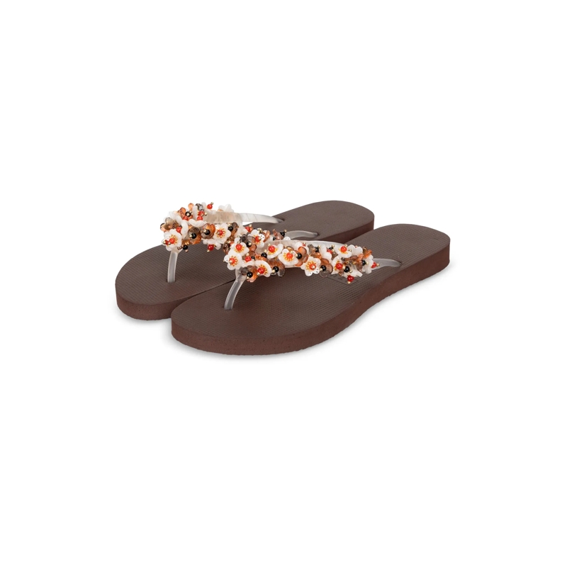 UZURII Flip Flops flip flop Tulum Bloom Coffee mocca(Image 8)