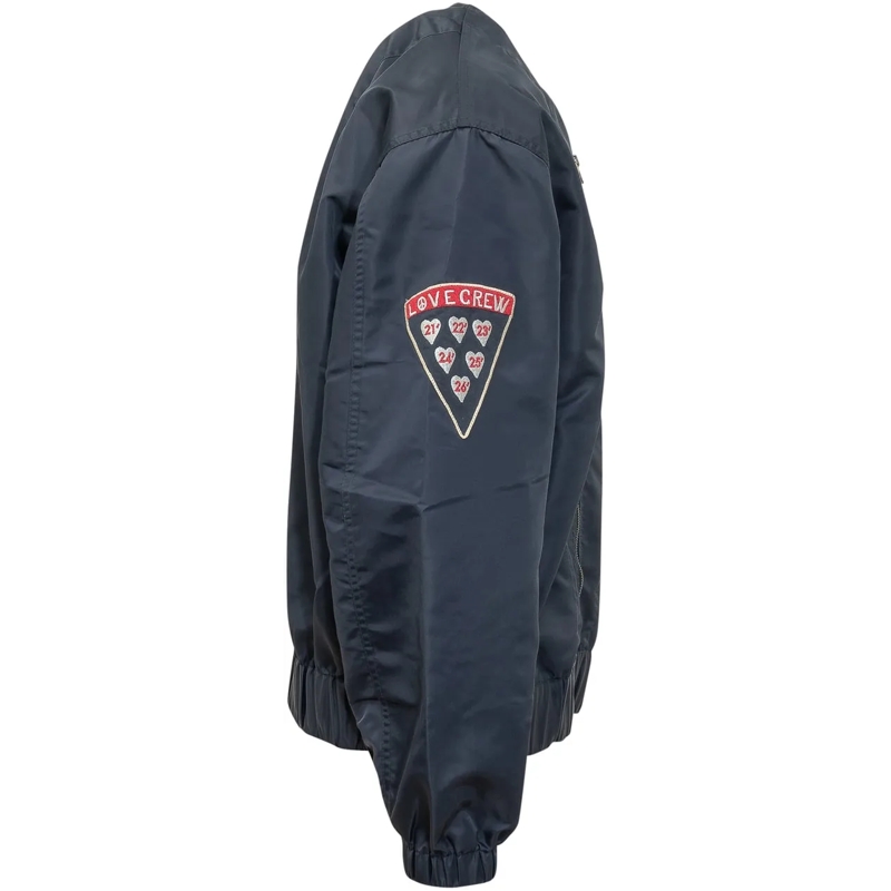 Kenzo Bomberjacke Bomber Senza Collo con Patch Applicate blau(Image 4)