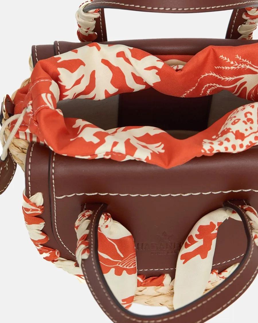 Cuba Lab Shoppers & Totes Habanera Silk Handbag in bruin