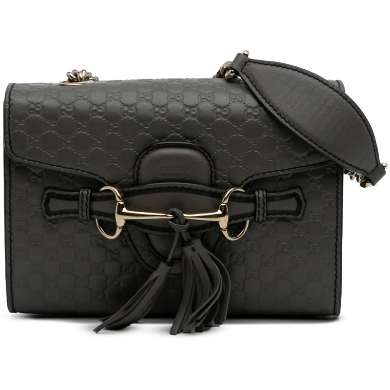 Gucci Sac à bandoulière Mini Microguccissima Emily Crossbody grau