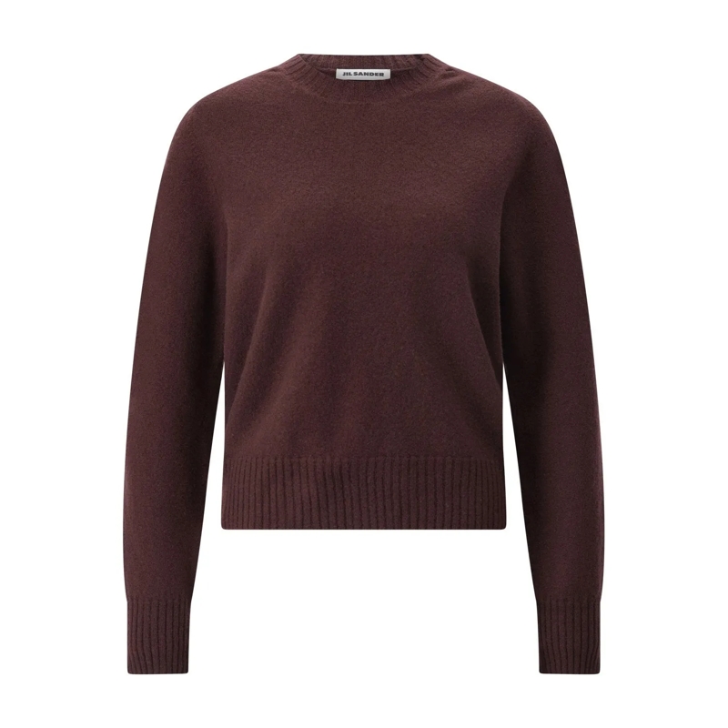 Jil Sander  Pullover aus Wolle Dunkelbraun