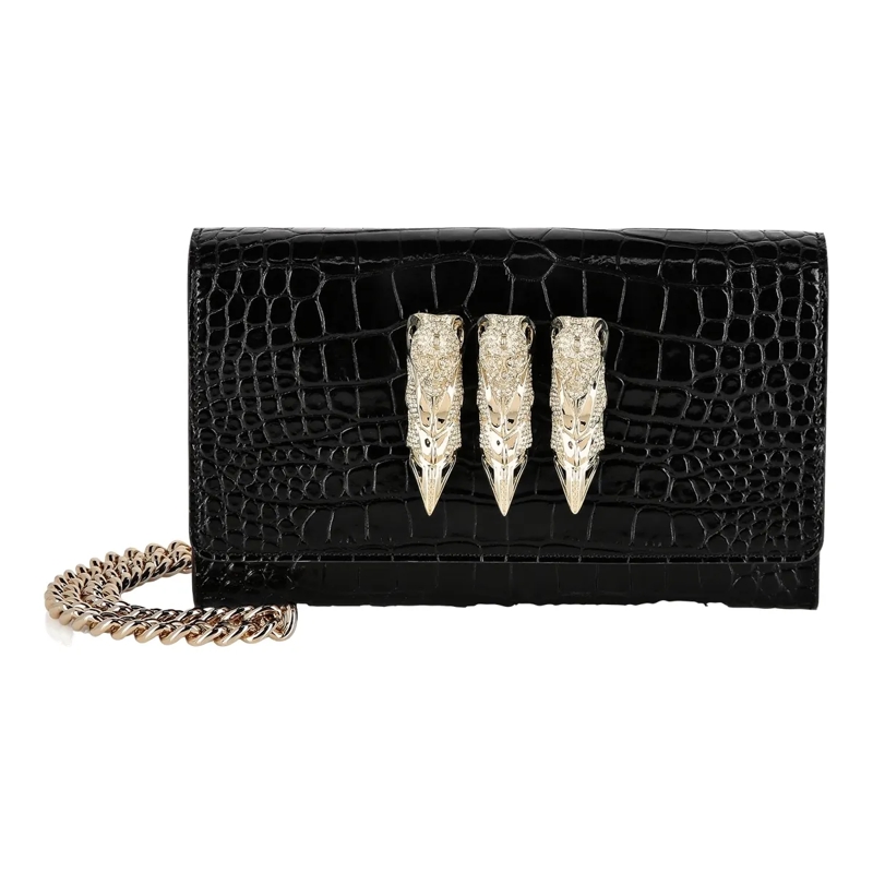 Philipp Plein Clutch Clutch Mit Schmucksteinen schwarz