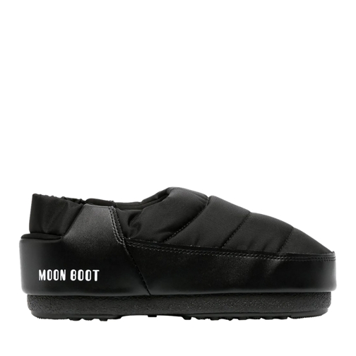 Moonboot Veterschoenen Gesteppte Slipper black black