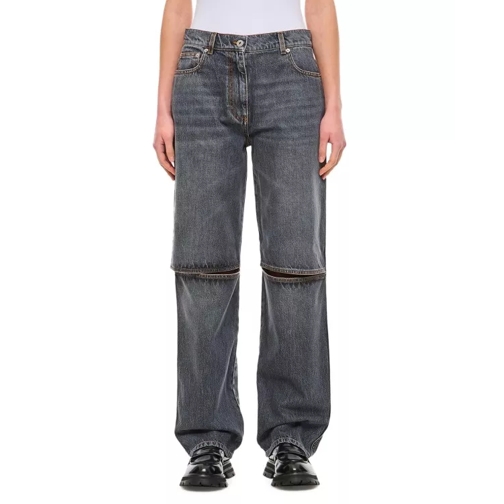 J.W.Anderson Cut Out Knee Bootcut Jeans Grey 