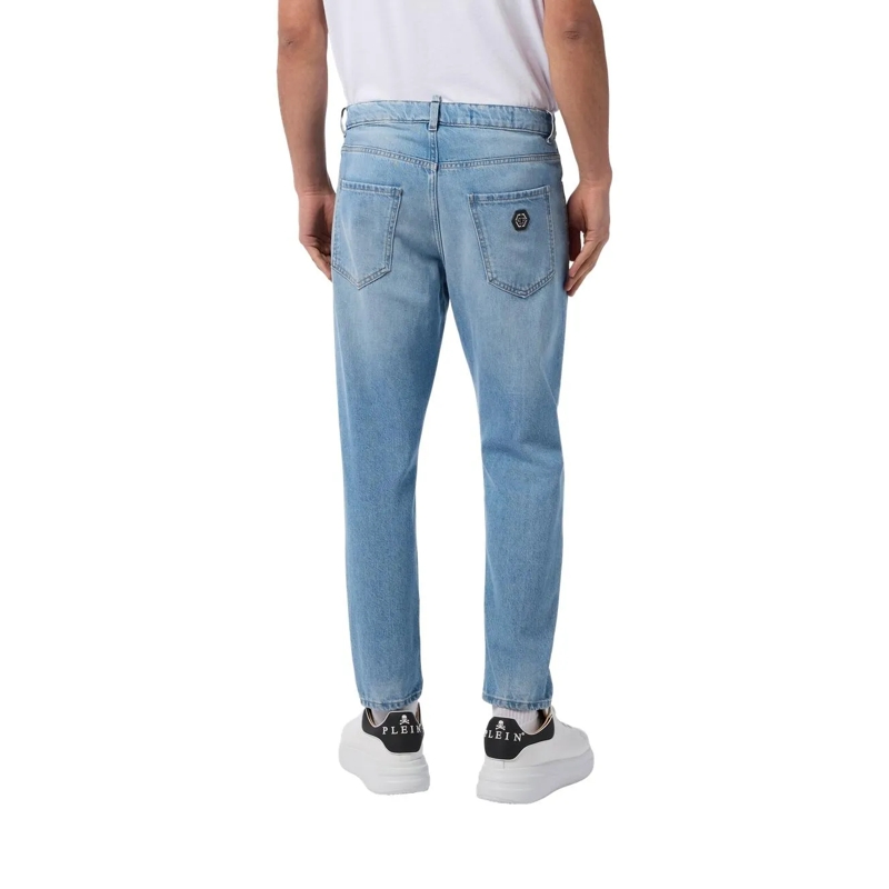 Philipp Plein Cropped-Jeans Detroit Fit Jeans jeansblau(Image 3)