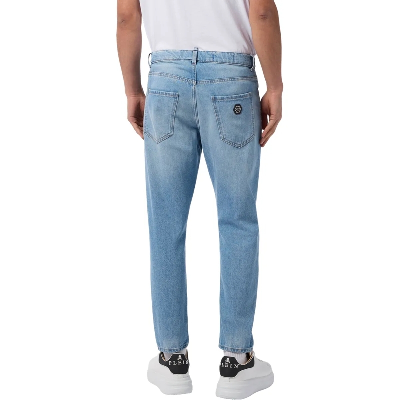 Philipp Plein Cropped-Jeans Detroit Fit Jeans jeansblau(Image 2)