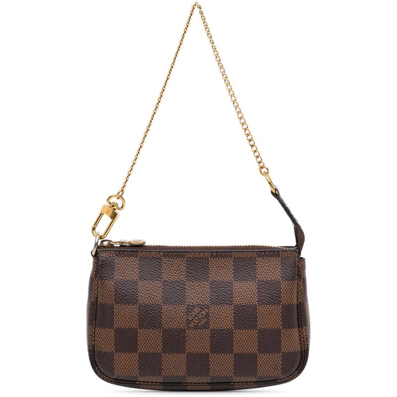 Louis Vuitton Fourre-tout Damier Ebene Mini Pochette Accessoires braun