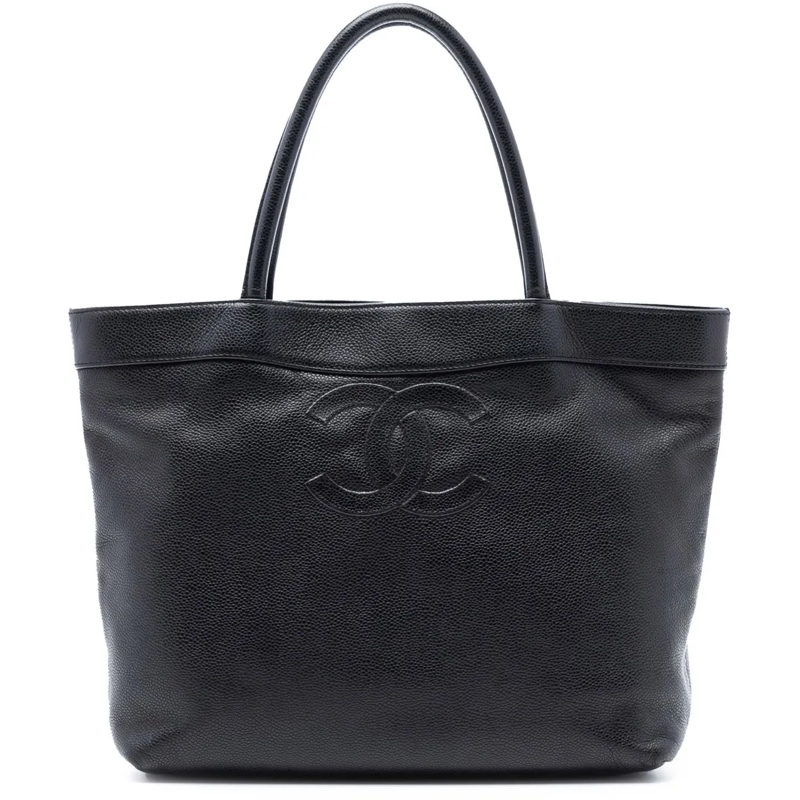 Chanel Shopper CC Caviar Open Tote schwarz