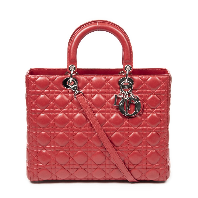 Christian Dior Crossbody Bag Large Lady Dior Zip rot