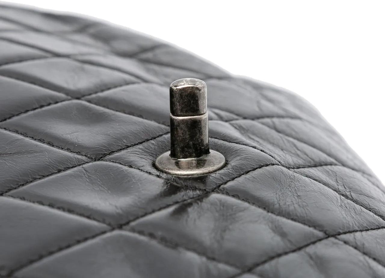 Thumbnail - Chanel Shopper - 2014 Large Quilted Glazed Calfskin Duo Color Tote - Gr. unisize - in Schwarz - für Damen