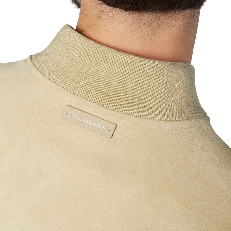 BILLIONAIRE Lederjacke Lederblouson Double B beige(Image 5)