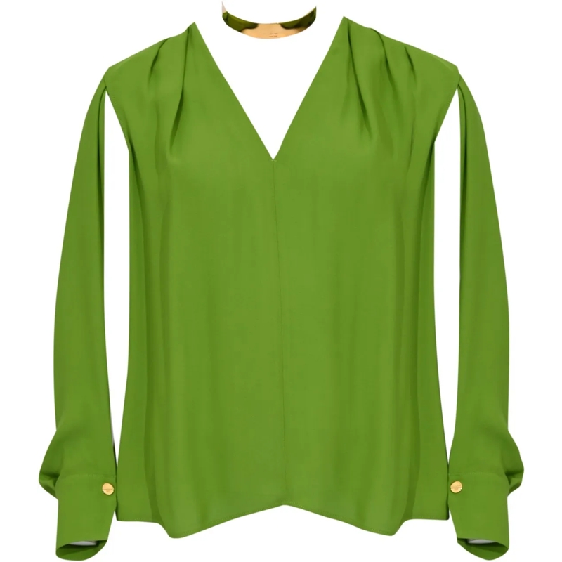 Elisabetta Franchi Bluse Shirts Aloe grün