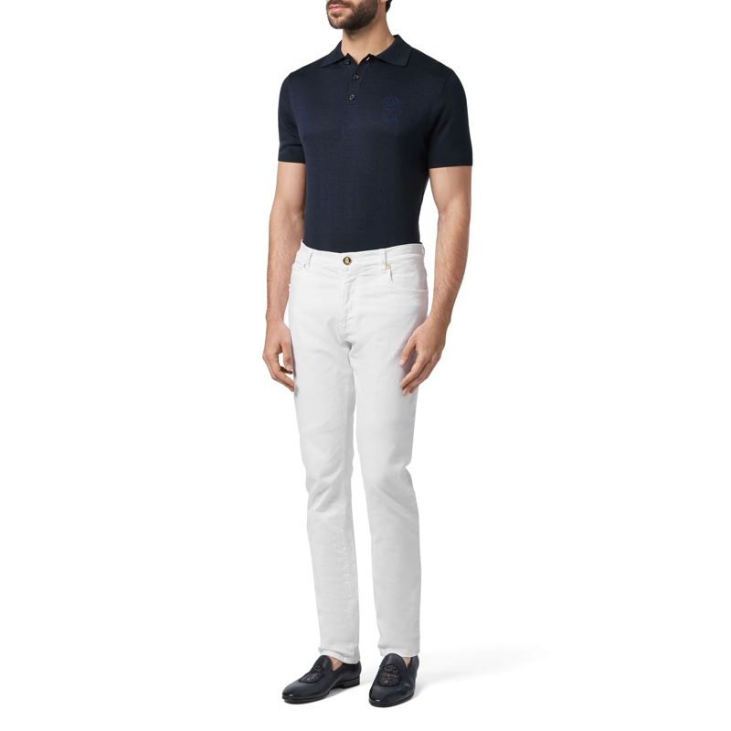 BILLIONAIRE Straight-Leg-Jeans Jeans Regular Fit Baroque weiss(Image 3)