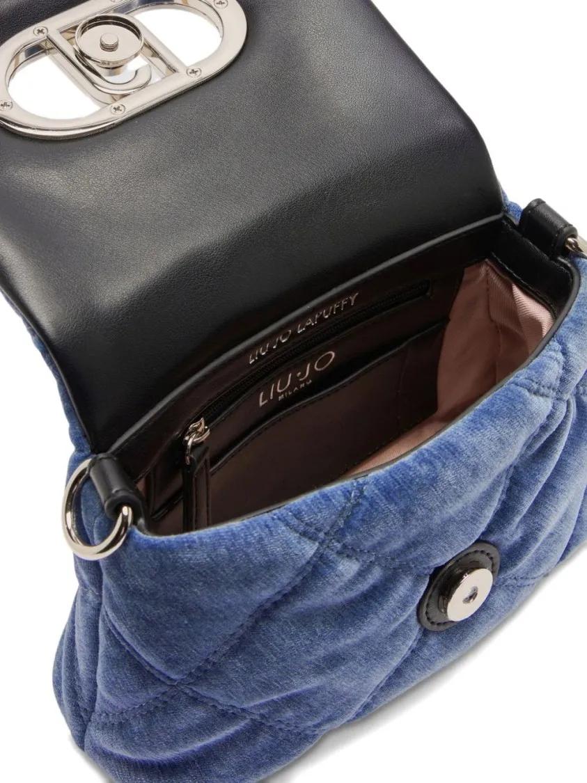 Thumbnail - LIU JO Hobo Bags - Quilted Shoulder Bag With Metal Logo And Versatile - Gr. unisize - in Blau - für Damen