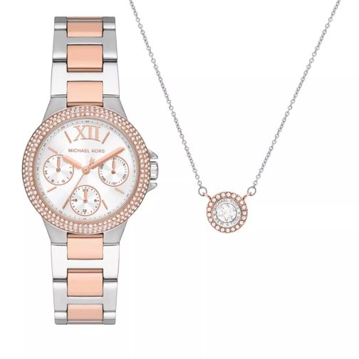 Michael Kors Mini Camille Multifunction Stainless Steel Watch a Two Tone Orologio multifunzionale