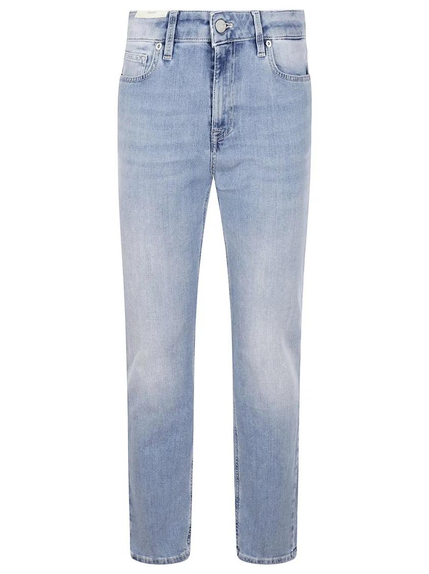 Thumbnail - Pt Torino - Alanis Classic Straight-Leg Jeans With Light Wash - Größe 27 - blau