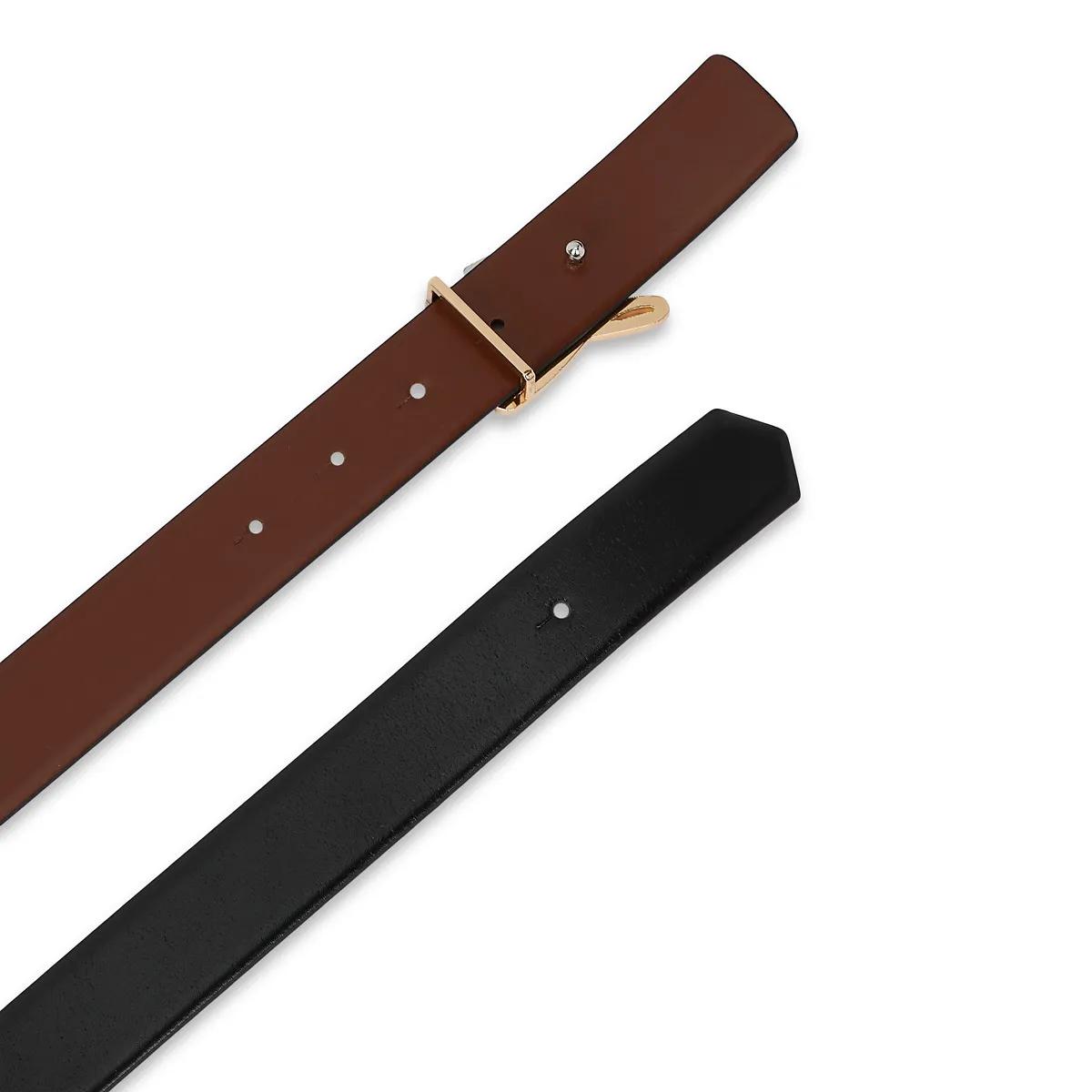 Thumbnail - Karl Lagerfeld Gürtel - K/Autograph Wendbarer Gürtel - Gr. 65 - in Schwarz - für Damen