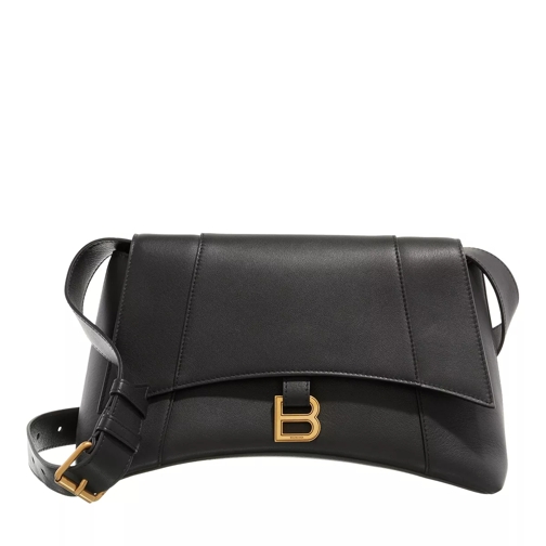 Balenciaga Shoulder Bag Leather Black Crossbody Bag