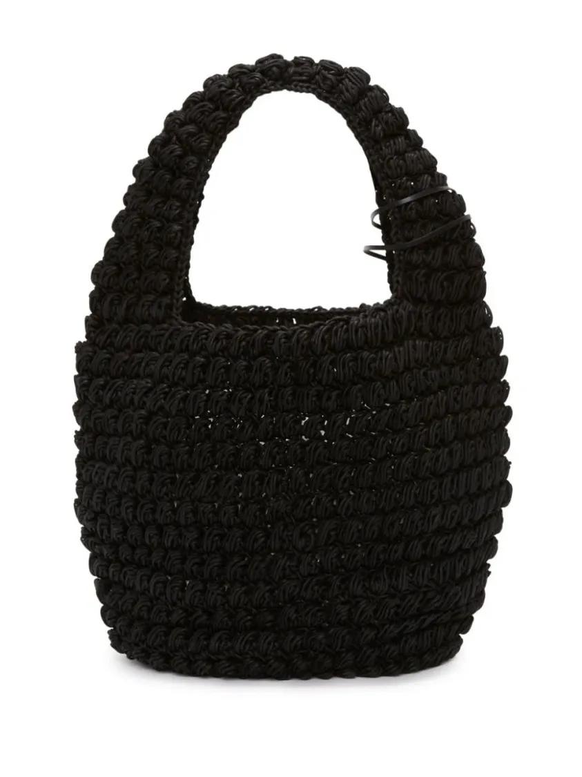 J.W.Anderson Shoppers & Totes Large Popcorn Tote Bag in zwart