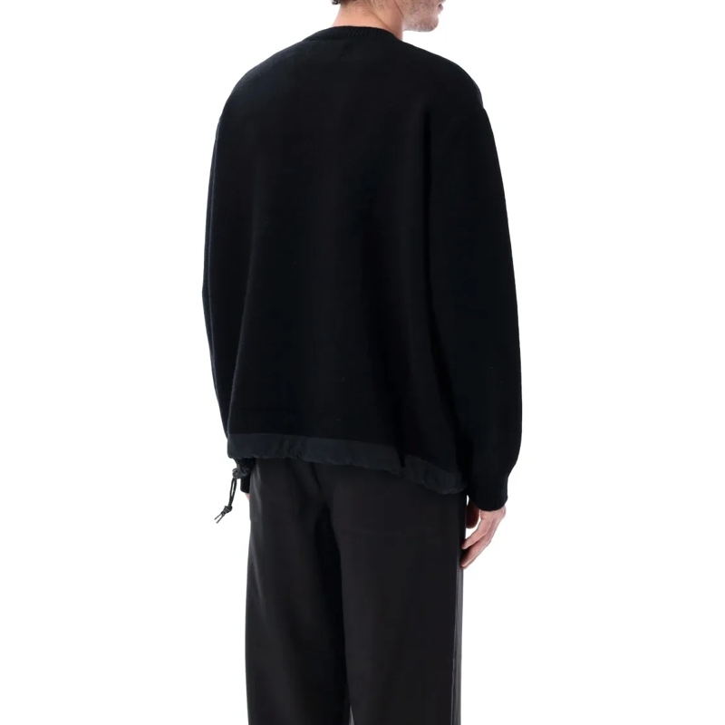 And Wander Trui 65 Shetland Wool Sweater Black