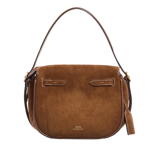 Polo Ralph Lauren Schultertasche P Id Sm Sth-Satchel-Small Chocolate/Tobacco