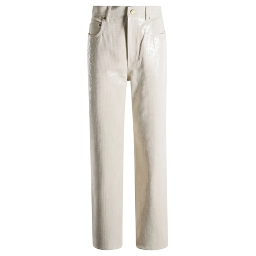 Golden Goose Jeans Denim Pants With Sequins Neutrals