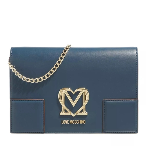 Love Moschino Borsa Craftsman Pu Blu Crossbody Bag
