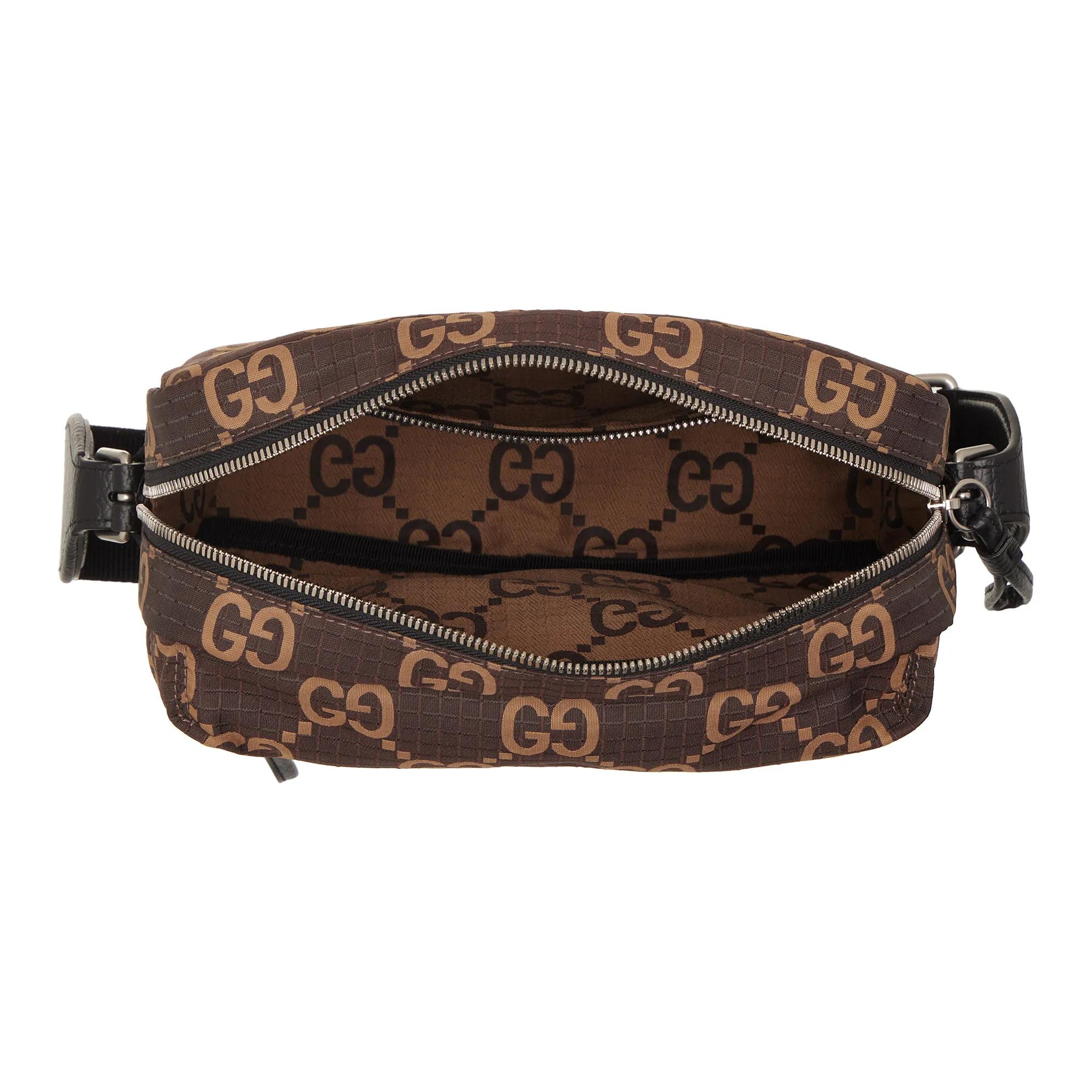 Medium GG Ripstop Crossbody Bag Brown Crossbody Bag