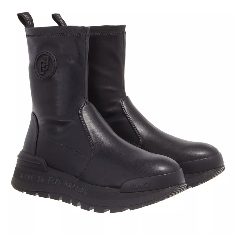 LIU JO Stiefeletten Amazing 22 Mid Sneaker Stretch Spreading Black