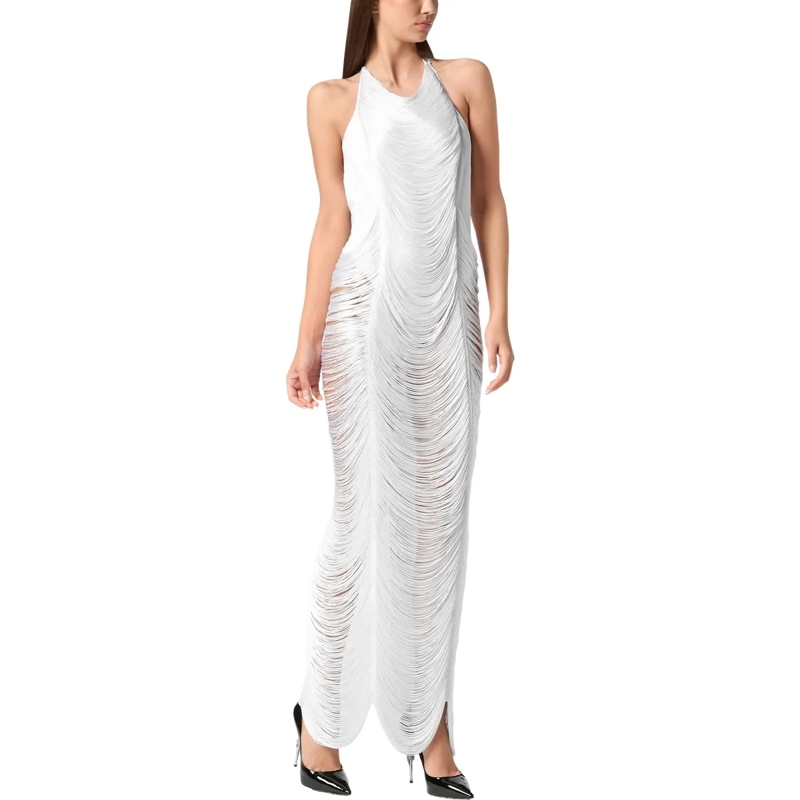 Philipp Plein Maxikleid Kleid weiss(Image 5)